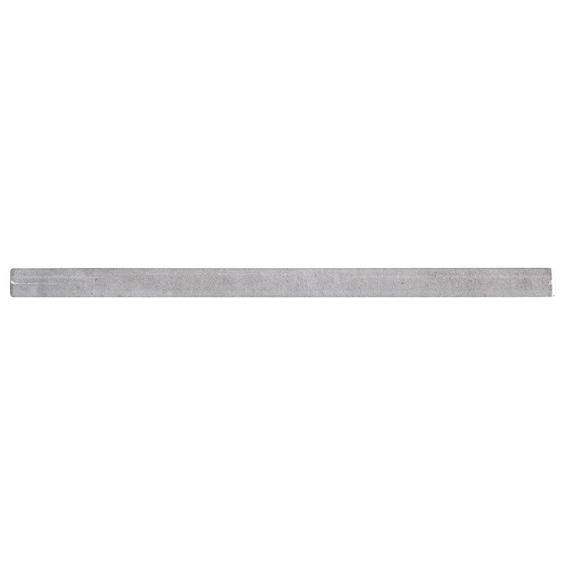 Renzo Sterling ceramic tile, glossy finish, 0.6 by 12 inch quarter round view