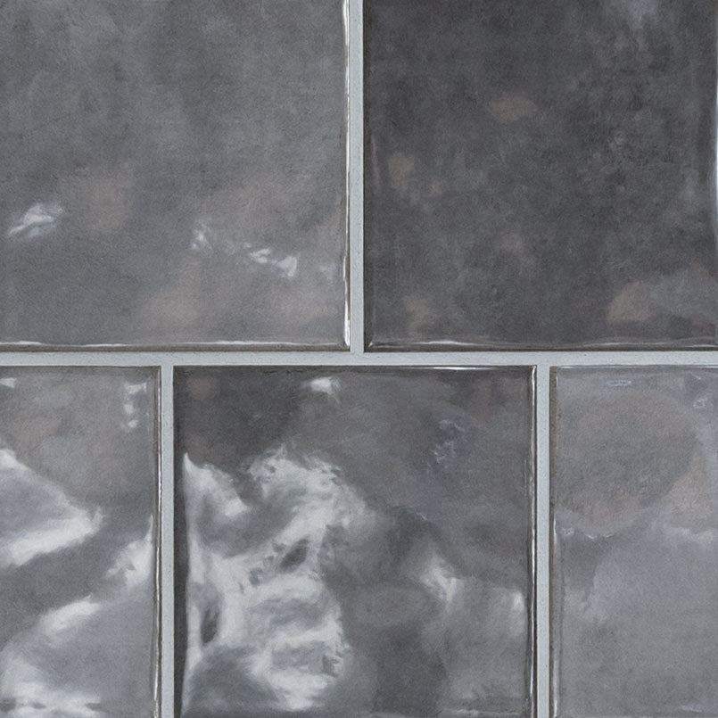 Renzo Storm ceramic tile, glossy finish, 5 by 5 inch view
