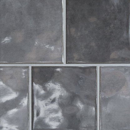 Renzo Storm ceramic tile, glossy finish, 5 by 5 inch view