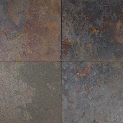 Rustic Gold Slate Tile, 16"x16" Tile in Gauged finish