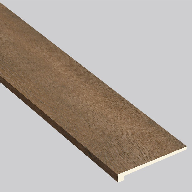 Shorecliffs Roghan square eased edge stair tread trim for hybrid rigid core flooring