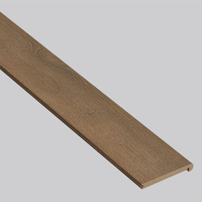 Shorecliffs Roghan round flush stair nose trim for hybrid rigid core flooring