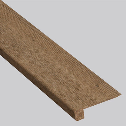 Shorecliffs Roghan square eased edge flush stair nose trim for hybrid rigid core flooring