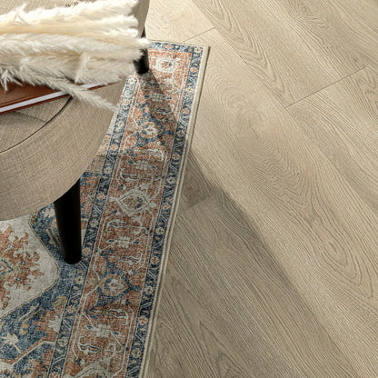 Shorecliffs Schertz Oaks hybrid rigid core flooring shown in a furnished room