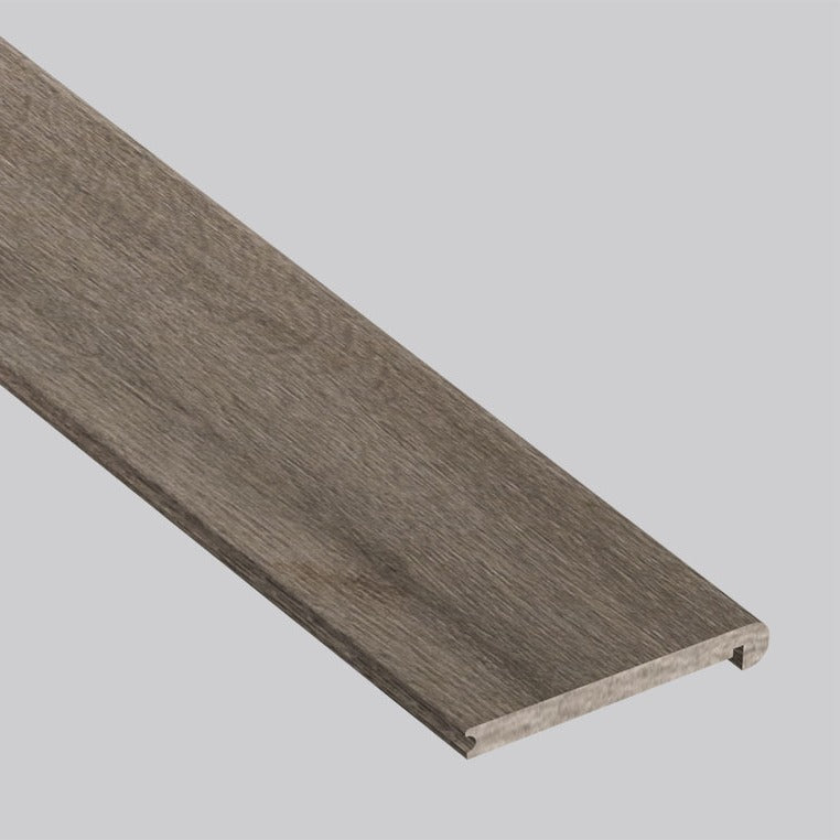 Smithcliffs Avery Ash round flush stair nose trim for hybrid rigid core flooring