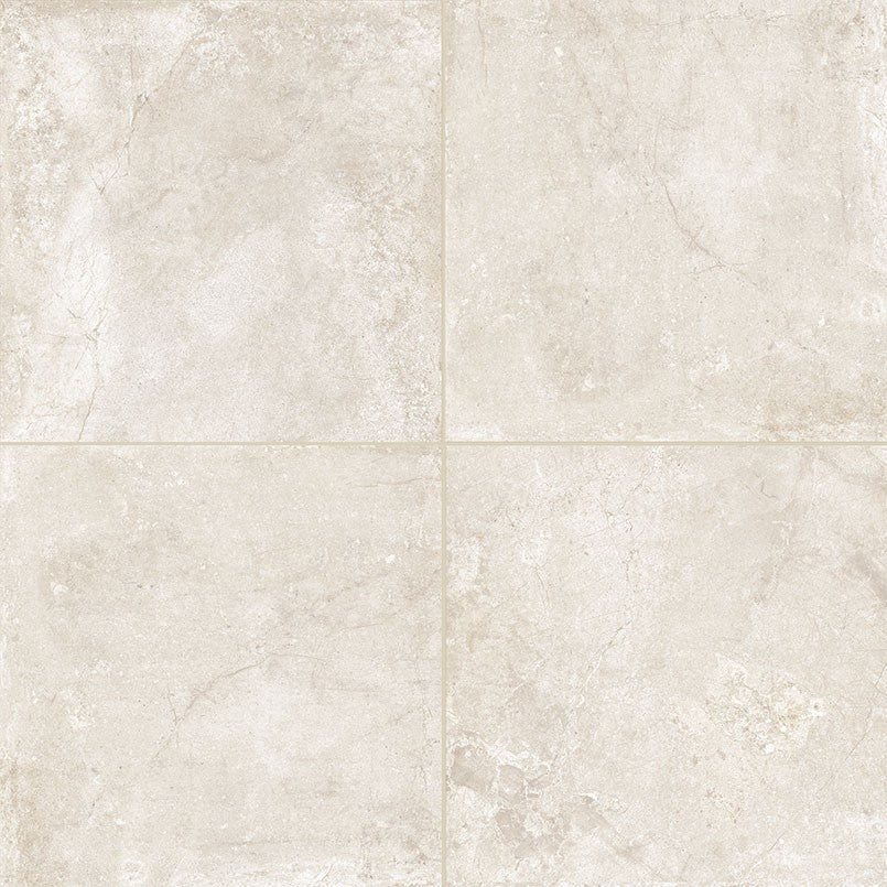 Soreno Ivory porcelain pavers, close up product view showing color and texture