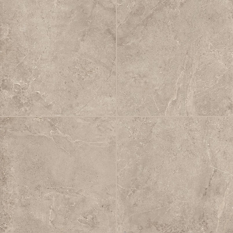 Soreno Taupe porcelain pavers, close up product view showing color and texture