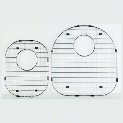 Stainless steel kitchen sink grid for the Drawn 31" x 20" 40/60 or 60/40 Double Bowl (2 Piece Set) sink
