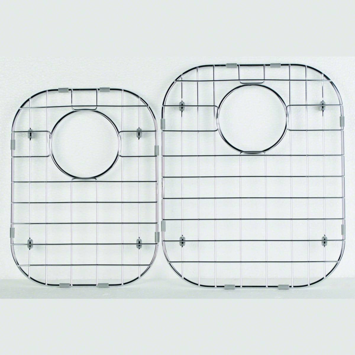 Stainless steel kitchen sink grid for the Drawn 32" x 21" 40/60 or 60/40 Double Bowl (2 Piece Set) sink