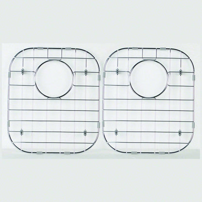 Stainless steel kitchen sink grid for the Drawn 32" x 19" 50/50 Double Bowl (2 Piece Set) sink