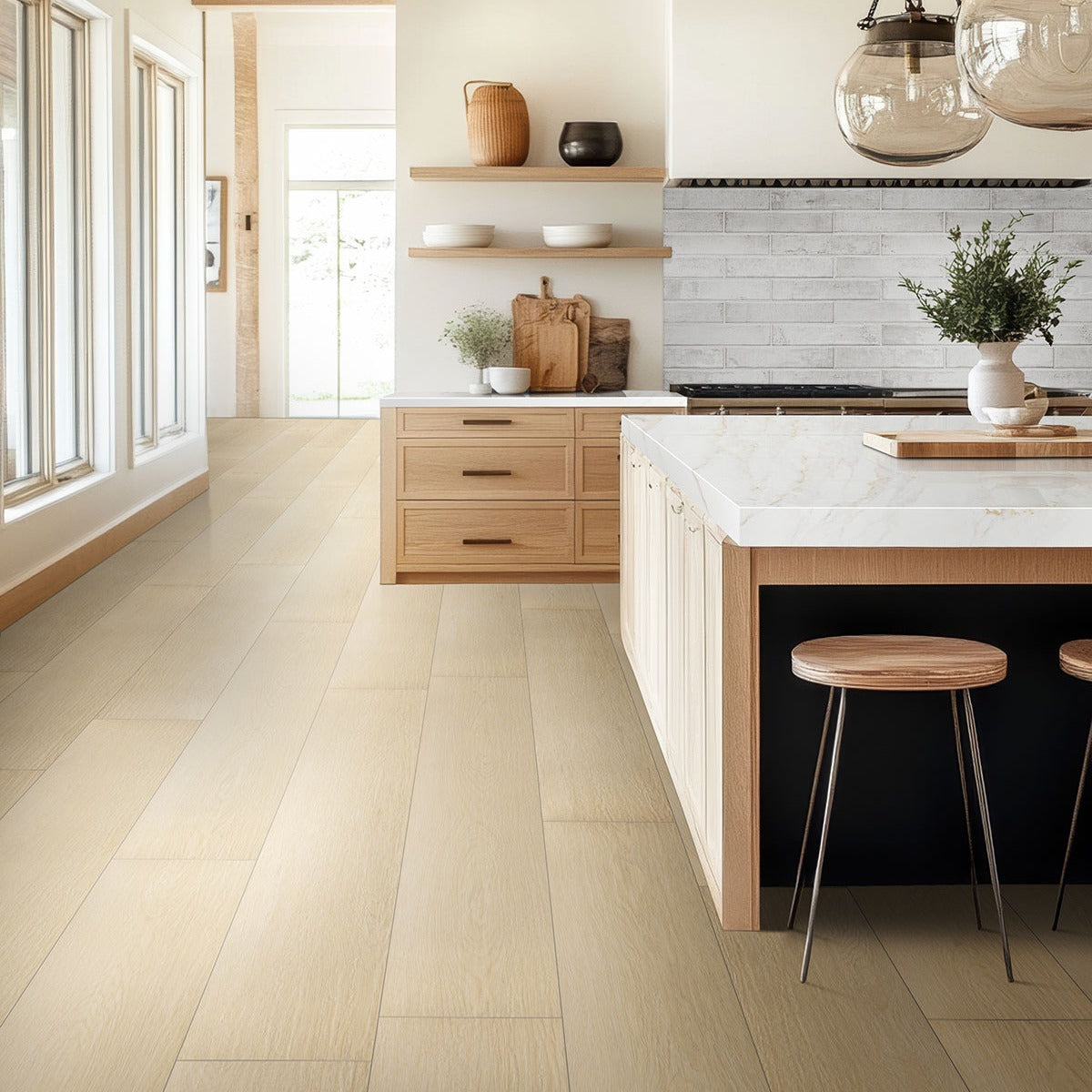 Stella La Perla ceramic tile shown in a finished room, scene 3