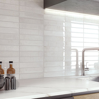 Stella La Perla ceramic tile shown in a finished room, scene 4