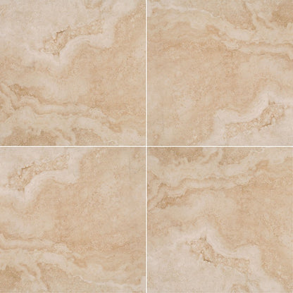 Tierra Beige porcelain pavers, close up product view showing color and texture