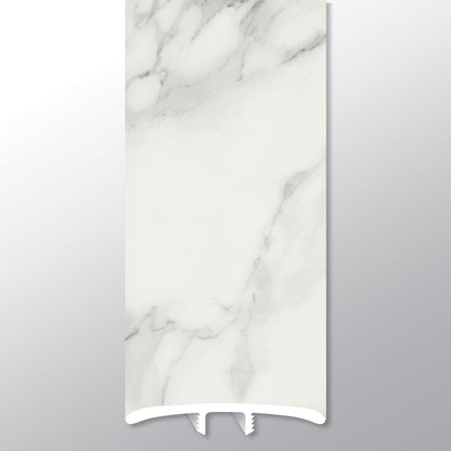 Trecento Calacatta Venosa Gold T-molding trim for SPC rigid core vinyl flooring