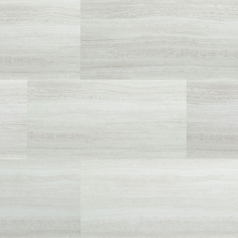 Trecento White Ocean SPC rigid core vinyl tile flooring, top down tile view