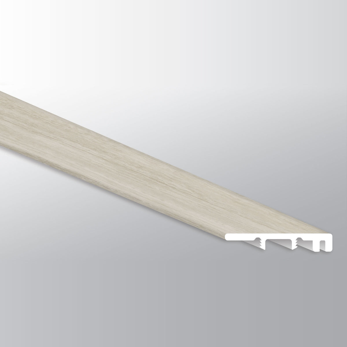 Trecento White Ocean end cap trim for SPC rigid core vinyl flooring