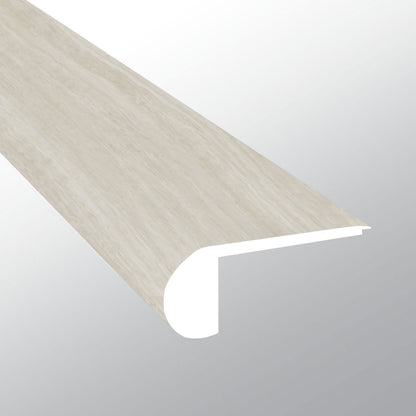 Trecento White Ocean round flush stair nose trim for SPC rigid core vinyl flooring