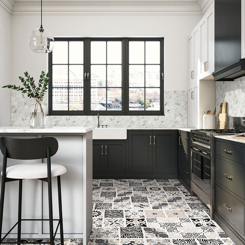 Trecento Windsor Isle SPC rigid core vinyl flooring shown in a furnished room