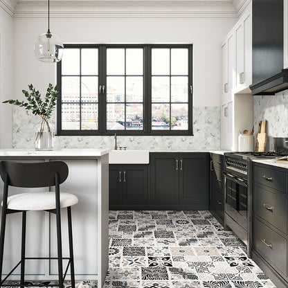 Trecento Windsor Isle SPC rigid core vinyl flooring shown in a furnished room