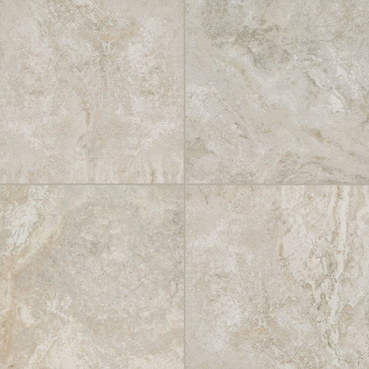 Trevi Silver porcelain pavers, close up product view showing color and texture