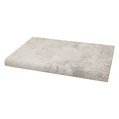 Tundra Gray natural stone pavers, close up product view showing color and texture