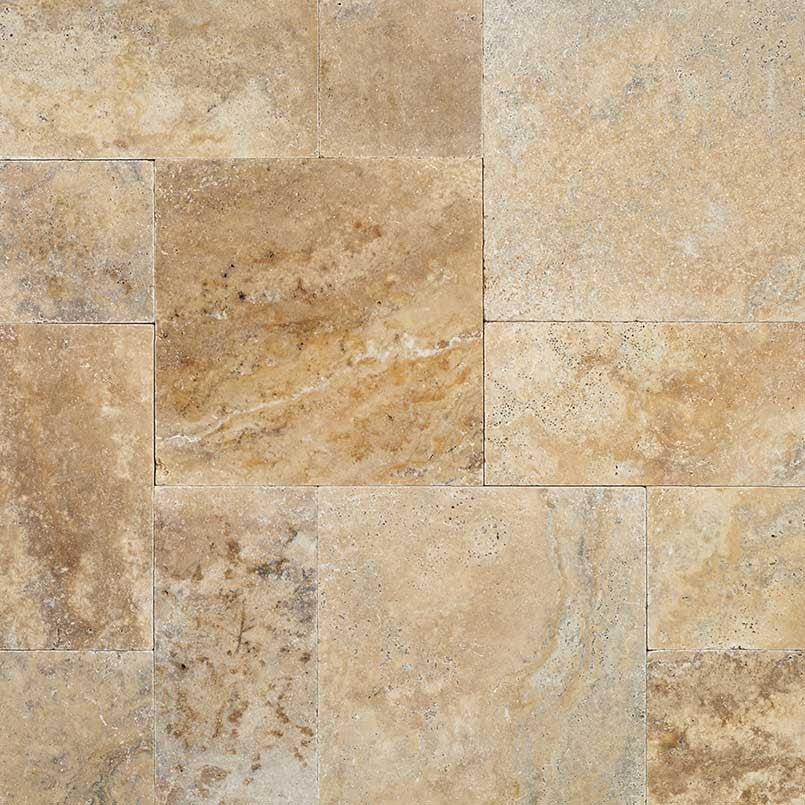 Tuscany Porcini natural stone pool coping, close up product view showing color and texture