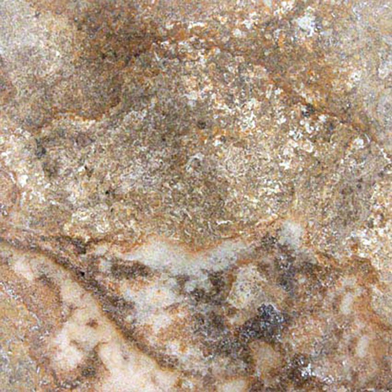 Tuscany Scabas natural stone pavers, close up product view showing color and texture