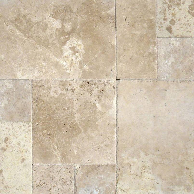 Tuscany Storm natural stone pavers, close up product view showing color and texture