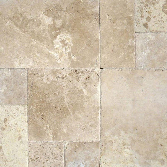 Tuscany Storm natural stone pavers, close up product view showing color and texture