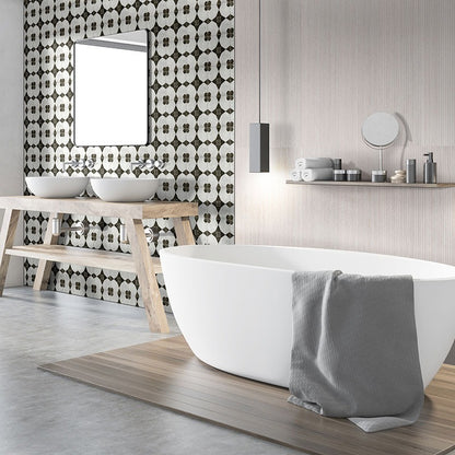 UrbanSlat White ceramic tile shown in a finished room