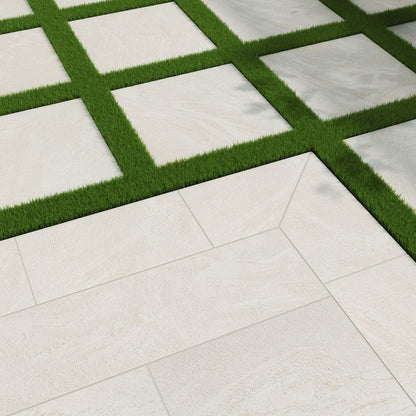Vortexa Ivory Arterra Porcelain Pavers shown installed in a finished outdoor or living space