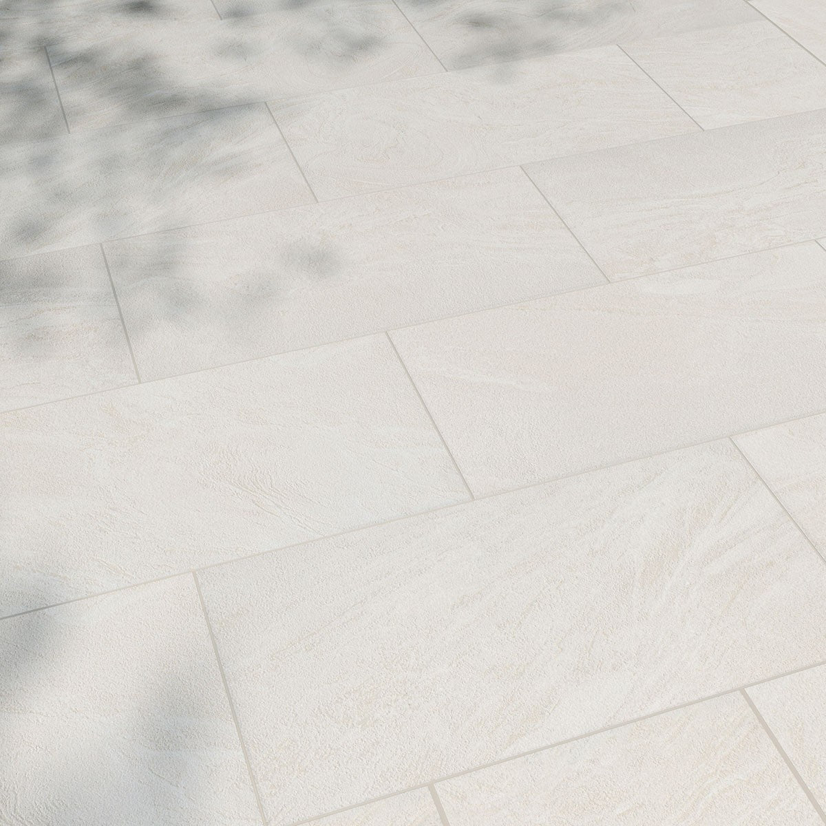 Vortexa Ivory Arterra Porcelain Pavers shown installed in a finished outdoor or living space