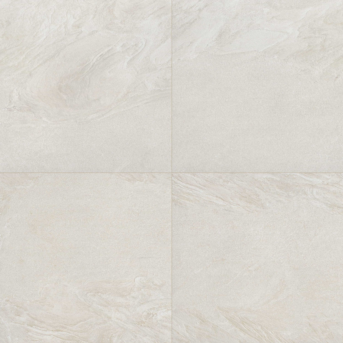 Vortexa Ivory porcelain pavers, close up product view showing color and texture