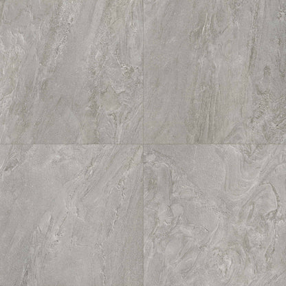 Vortexa Silver porcelain pavers, close up product view showing color and texture