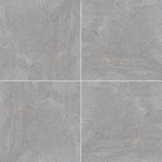 Vulkon Grey porcelain pavers, close up product view showing color and texture