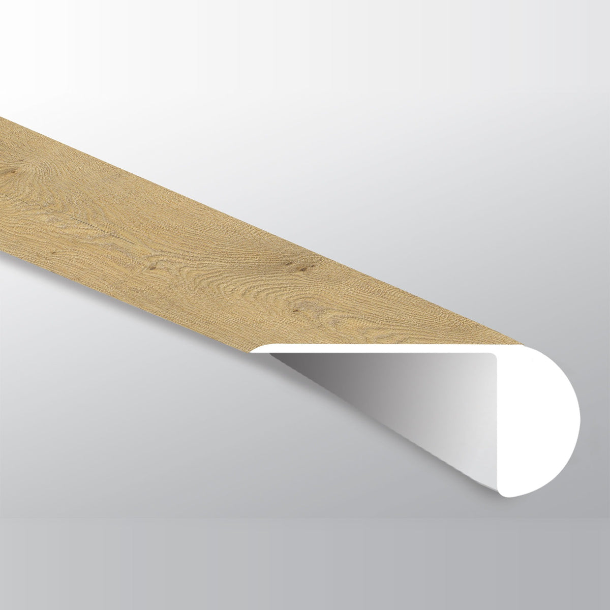 Wayne Parc Bluffview round overlapping stair nose trim for WPC rigid core vinyl flooring