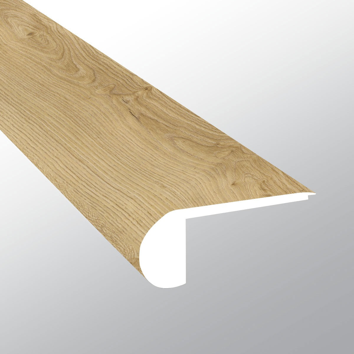 Wayne Parc Bluffview round flush stair nose trim for WPC rigid core vinyl flooring
