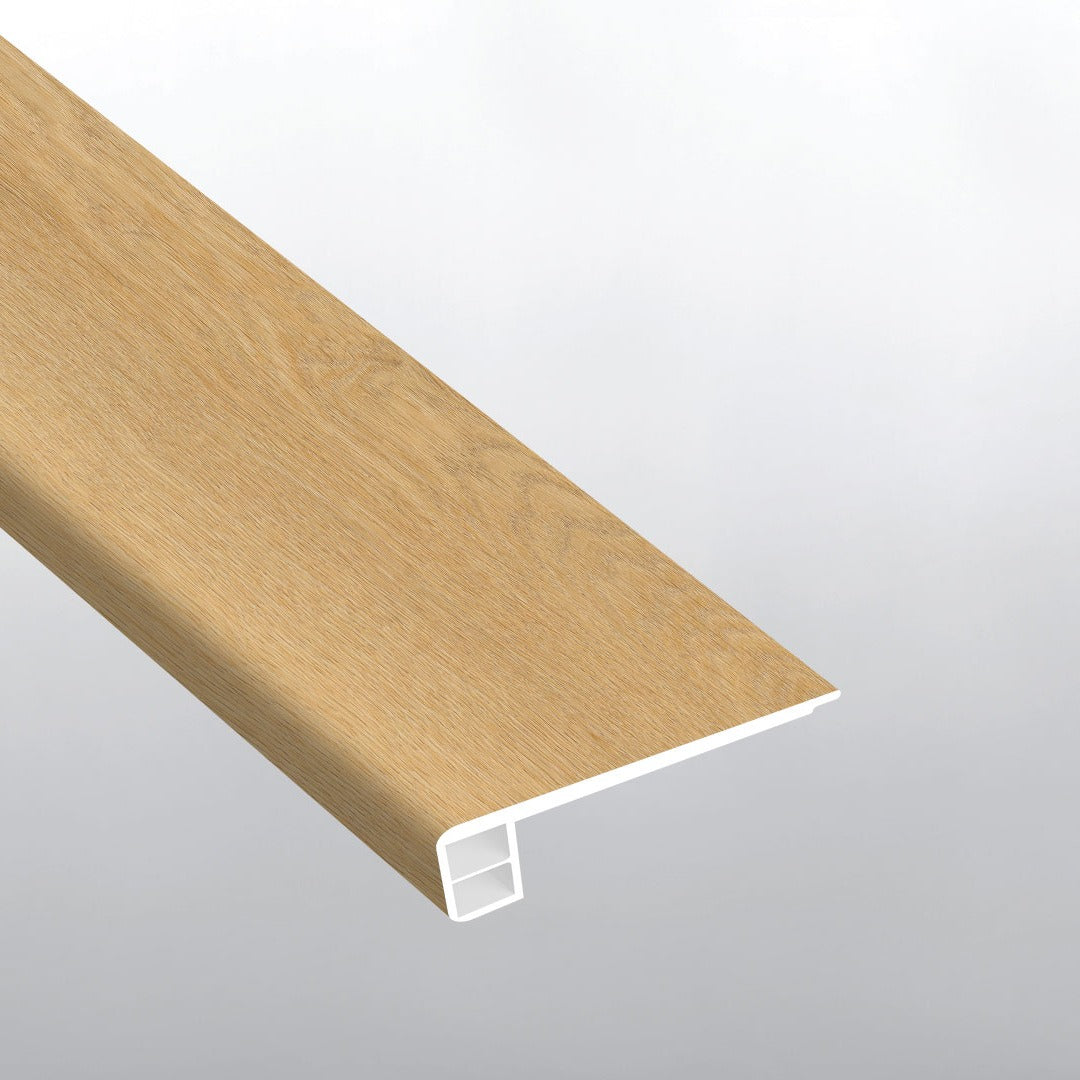 Wayne Parc Bluffview square eased edge flush stair nose trim for WPC rigid core vinyl flooring