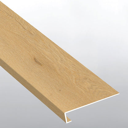 Wayne Parc Bluffview wide square eased edge stair tread trim for WPC rigid core vinyl flooring