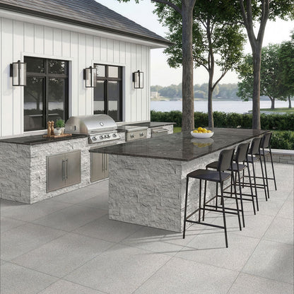 White Mist Granite Pavers shown installed in a finished outdoor or living space