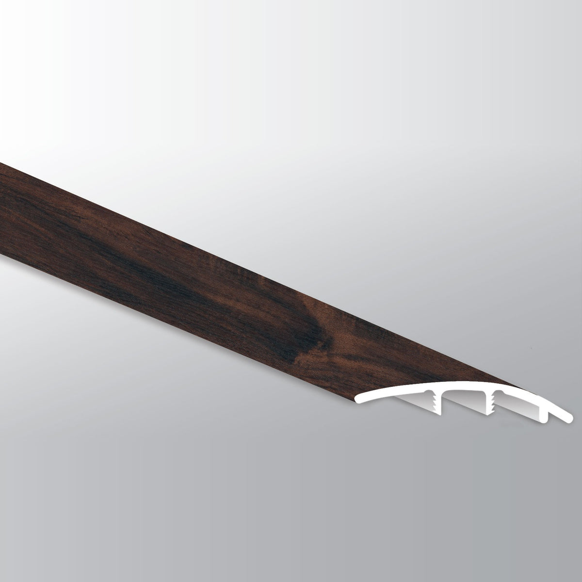 Wilmont Burnished Acacia reducer trim for glue down luxury vinyl flooring