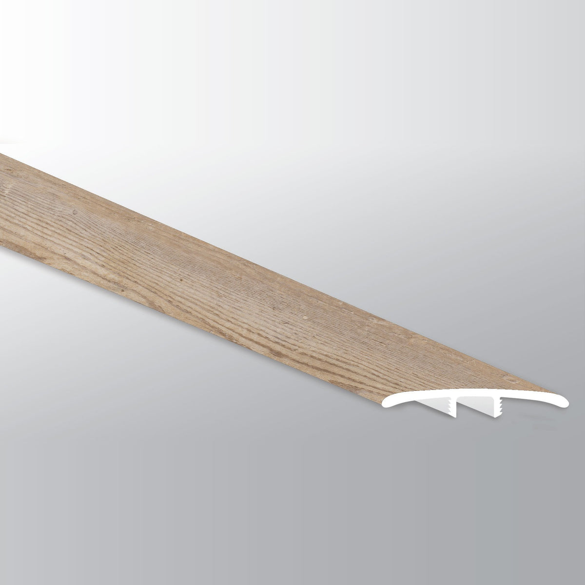 Wilmont Lime Washed Oak T-molding trim for glue down luxury vinyl flooring