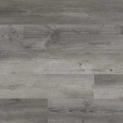 Wilmont Woodrift Gray glue down luxury vinyl plank flooring, top down plank view
