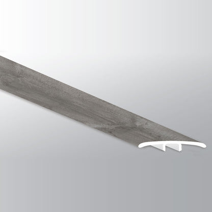 Wilmont Woodrift Gray large T-molding trim for glue down luxury vinyl flooring