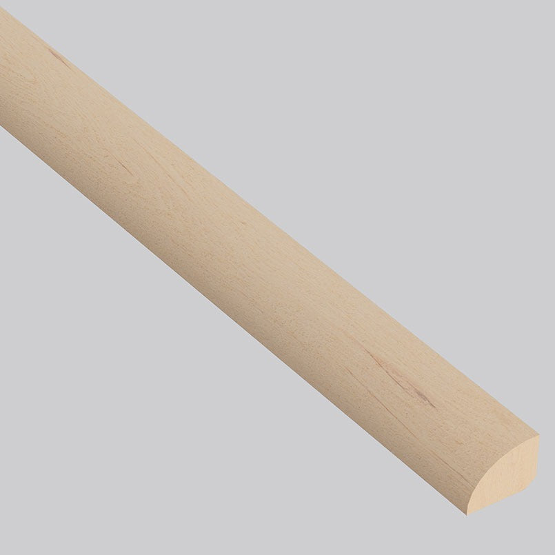 Bali Buff Oak quarter round trim, matching Woodhills Bali Buff Oak waterproof engineered wood