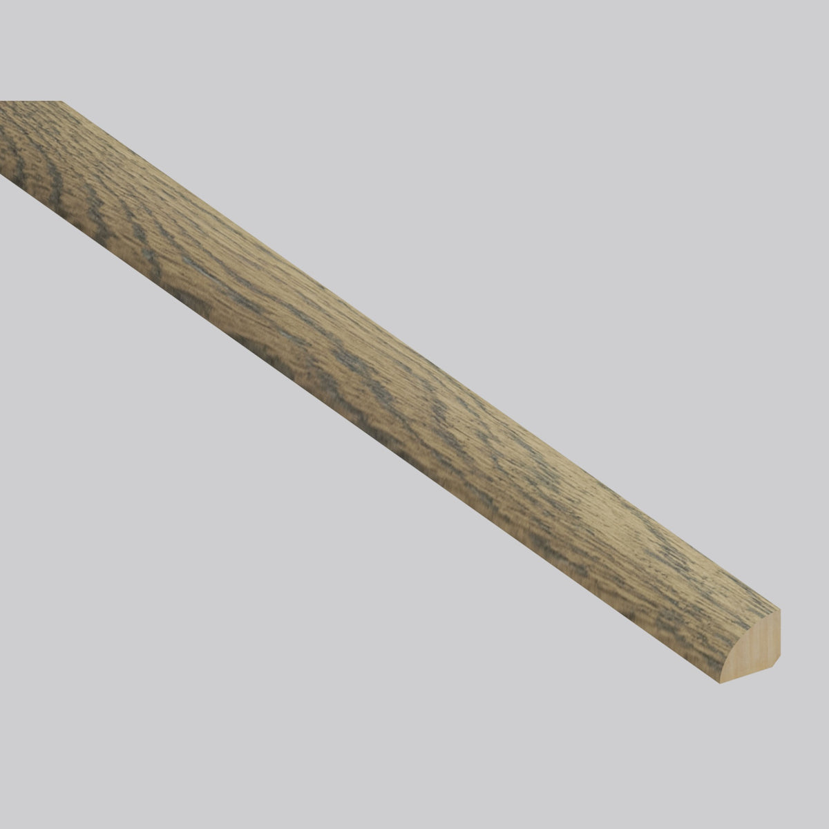 Chestnut Heights Oak quarter round trim, matching Woodhills Chestnut Heights Oak waterproof engineered wood