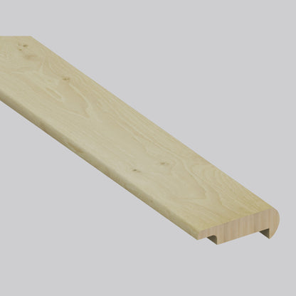 Coral Ash Oak round stair nose trim, matching Woodhills Coral Ash Oak waterproof engineered wood