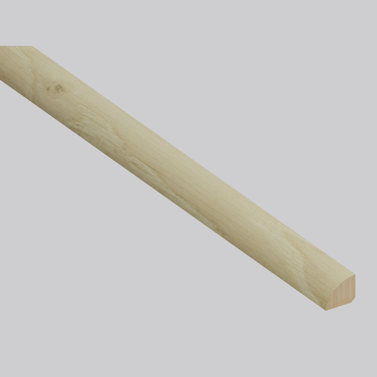 Coral Ash Oak quarter round trim, matching Woodhills Coral Ash Oak waterproof engineered wood
