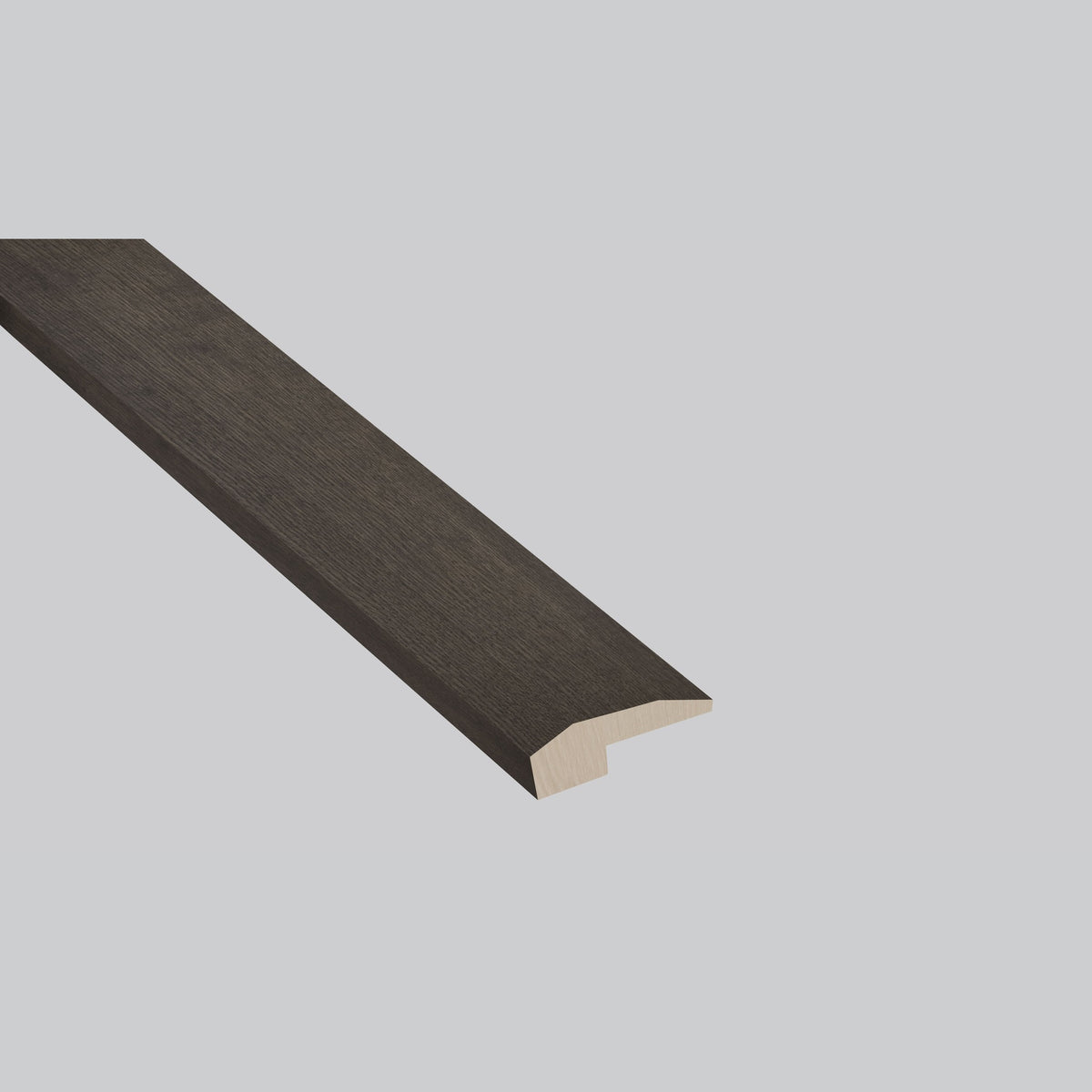 Estate Oak end cap trim, matching Woodhills Estate Oak waterproof engineered wood