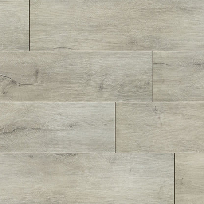 XL Ashton York Gray SPC rigid core vinyl plank flooring, top down plank view